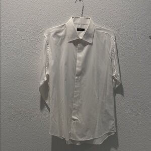 Saks Fifth Avenue White Men's Dress Shirt